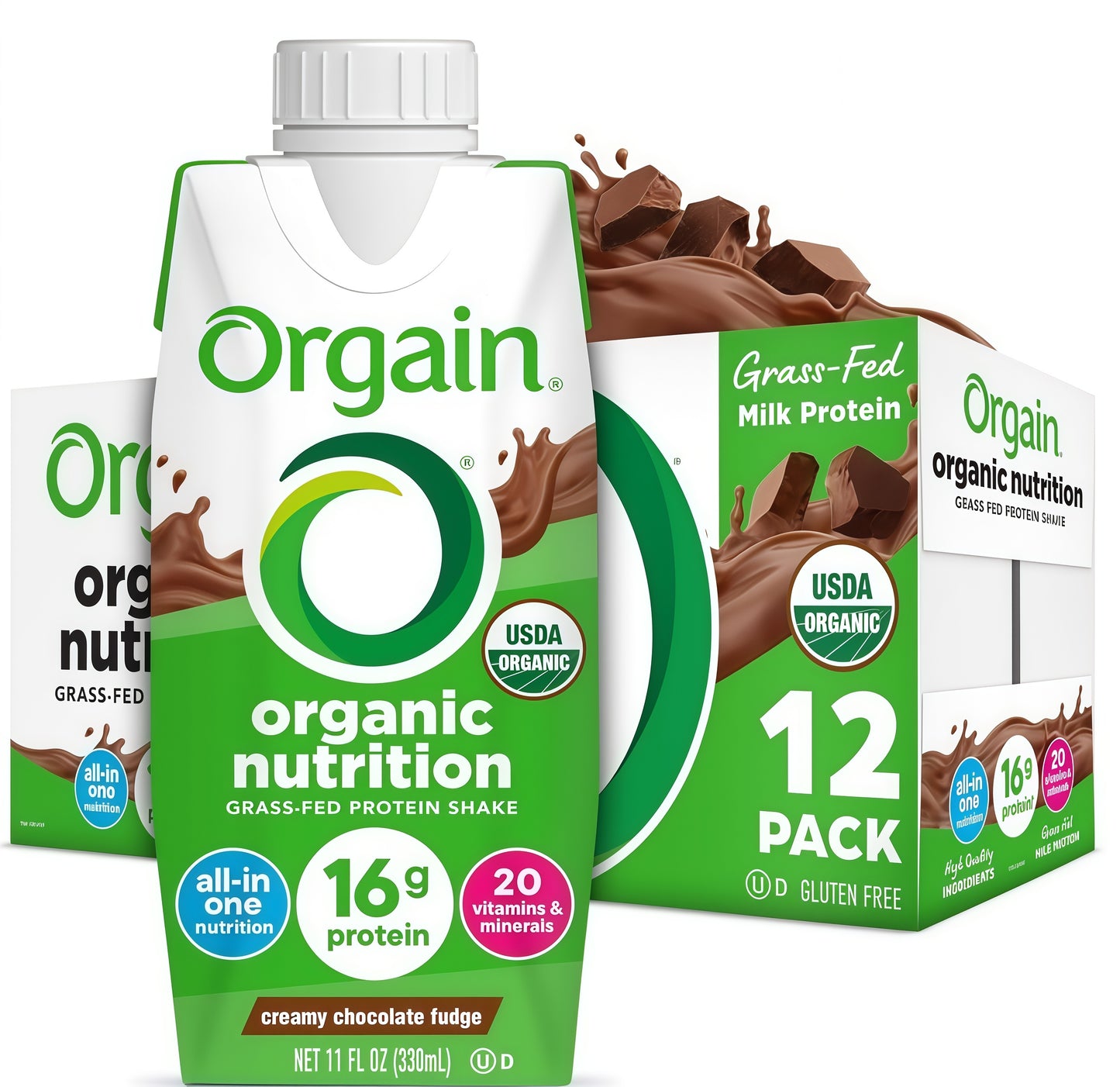 Orgain Organic Nutritional Protein ShakeCreamy Chocolate Fudge